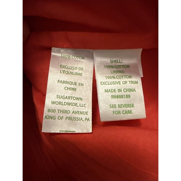 Lilly Pulitzer Annabelle Halter Top island coral red orange Size 4 Small - Picture 6 of 7